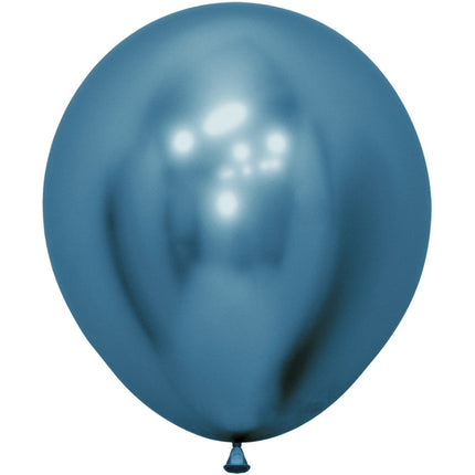 Globos Reflex Azul 45cm 6pcs