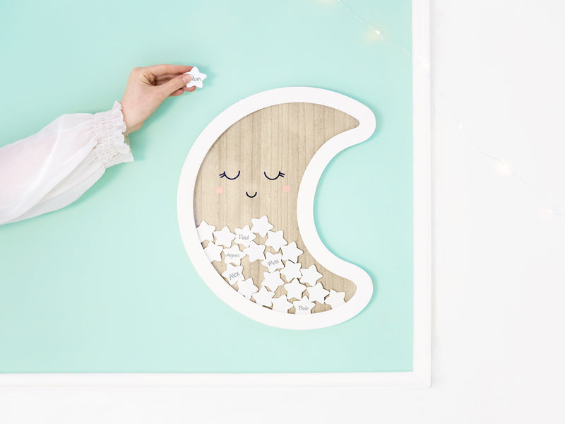 Libro de visitas de madera Luna 38,5cm