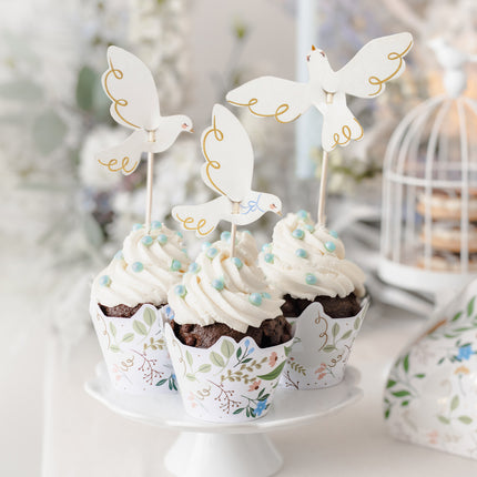 Moldes Cupcake Flores 6pcs