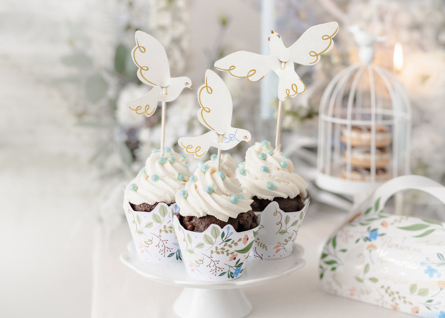 Moldes Cupcake Flores 6pcs