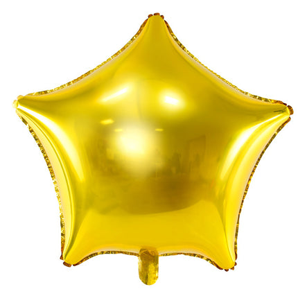 Globo de Helio Estrella Oro Brillante Vacío 48cm