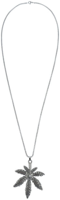 Collar Plata Marihuana