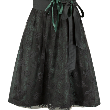 Negro Verde Vestido Dirndl Oktoberfest Mujer Jaquard