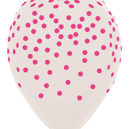 Globos Confetti Mix Cristalino 30cm 25pcs