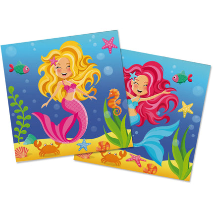 Servilletas de fiesta Sirena 33cm 20pcs
