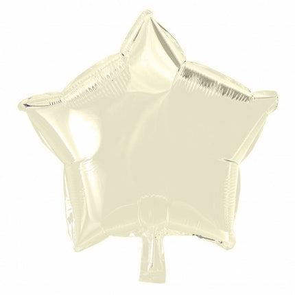 Globo de Helio Estrella Marfil 46cm vacío