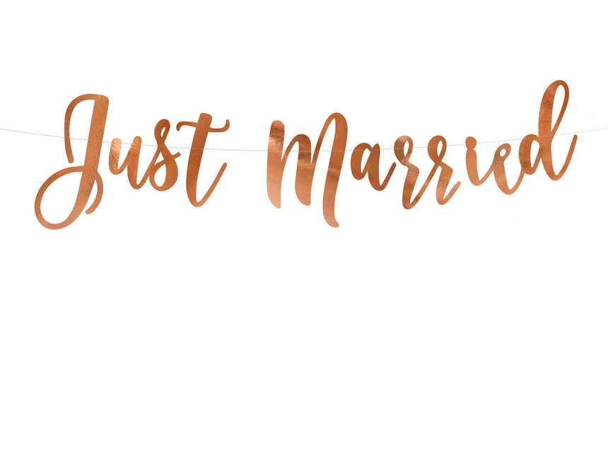 Guirnalda de boda Just Married 77cm