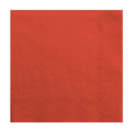 Servilletas Rojas 3 Capas 33cm 20pcs