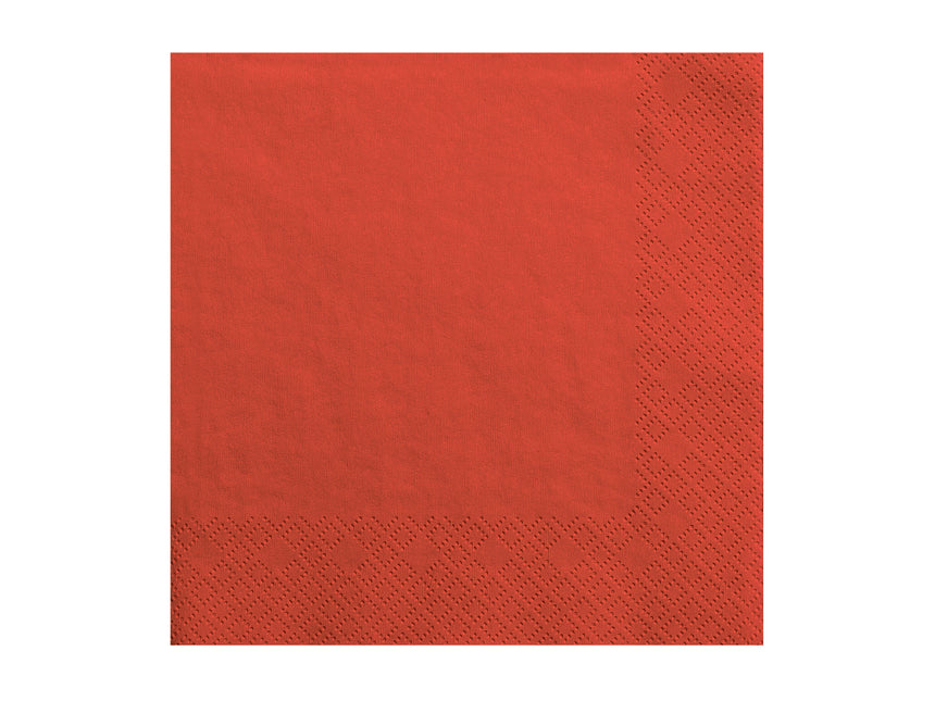 Servilletas Rojas 3 Capas 33cm 20pcs