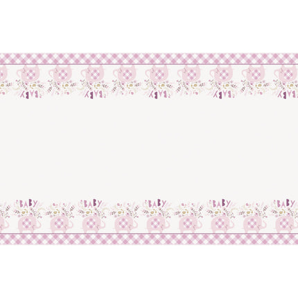 Mantel Elefante Bebé Rosa Claro 2.13m