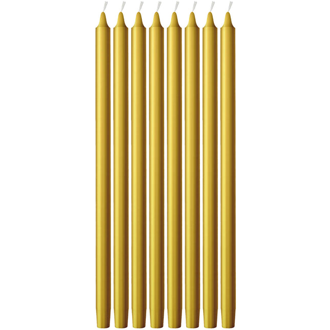 Velas doradas 10cm 12uds
