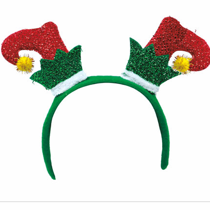 Cinta para el pelo de Navidad Zapatos de duende