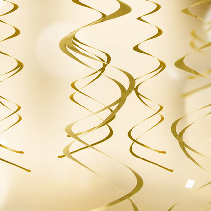 Decoración Colgante Oro 5pcs