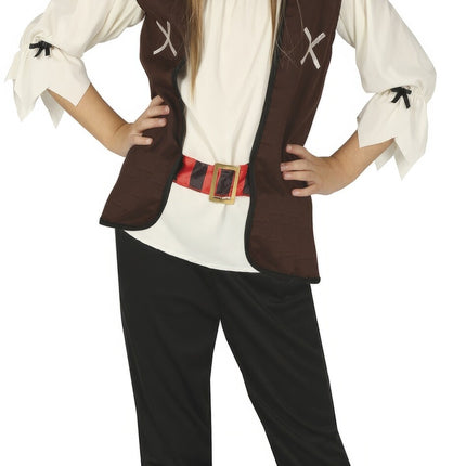 Traje pirata Niña morena