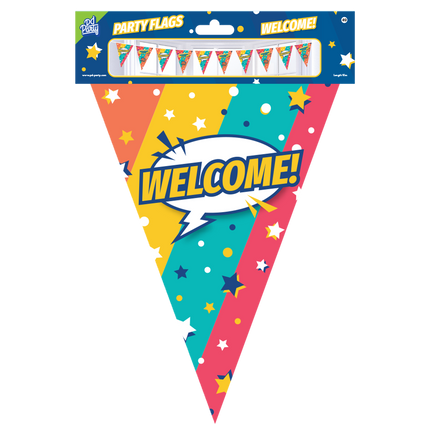 Línea de bandera Bienvenida 10 m