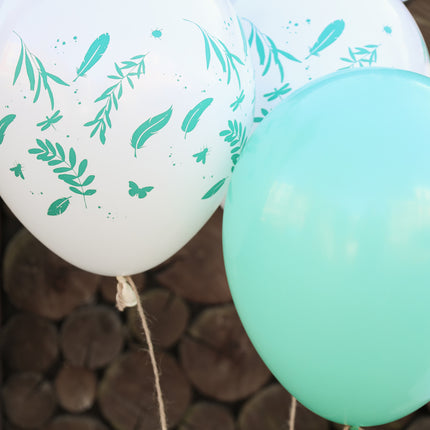 Globos Naturaleza Verde 33cm 6pcs