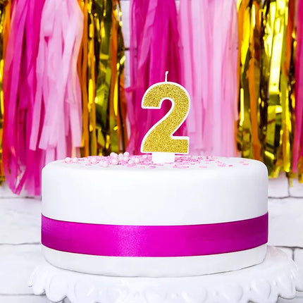 Vela 2 Años Purpurina