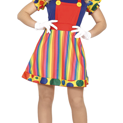 Vestido Disfraz de Payaso Mujer