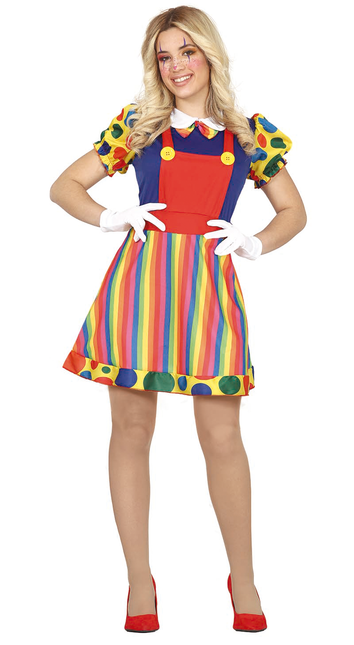 Vestido Disfraz de Payaso Mujer