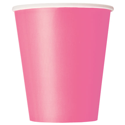 Vasos Rosa 266ml 8ud