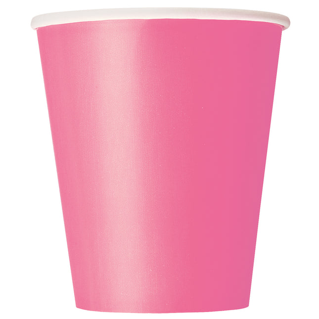 Vasos Rosa 266ml 8ud