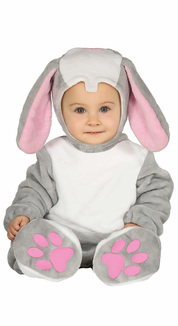 Pelele Conejo Bebé Gris