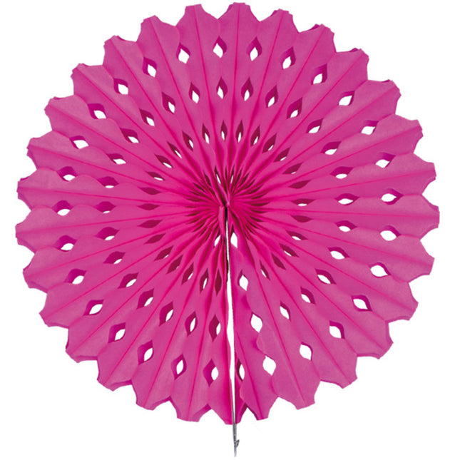 Abanico de Papel Fucsia 45cm