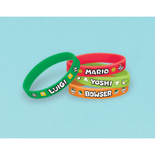 Super Mario Compartir Regalos Pulseras 6pcs