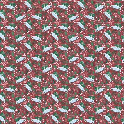 Papel de Regalo de Navidad Acebo 2m
