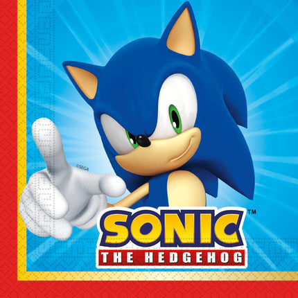 Servilletas Sonic 33cm 20ud