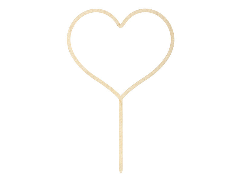 Corazón de madera para tarta 23cm