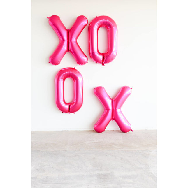 Globo Foil Figura 0 Rosa Mate XL 86cm vacío