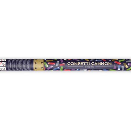 Cañón de confeti de colores 60 cm