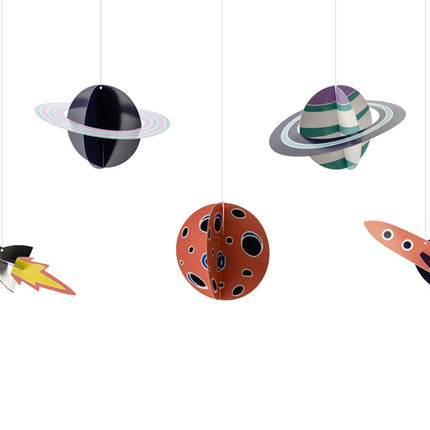 Decoración colgante Espacio 5pcs