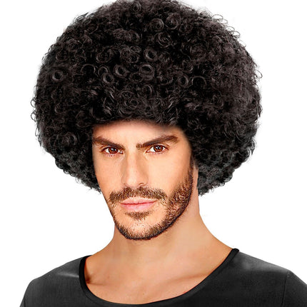 Peluca Negra Afro Unisex