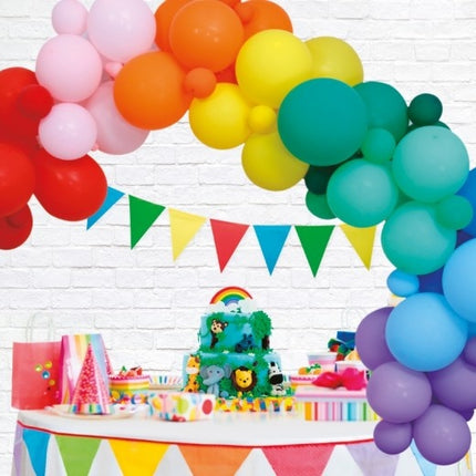 Arco de Globos Casero Set Arco Iris 4m