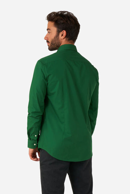 Camisa Verde Oscuro Hombre <tc>OppoSuits</tc>