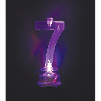 Adorno para tarta Figura 7 Iluminación 13cm 5 piezas