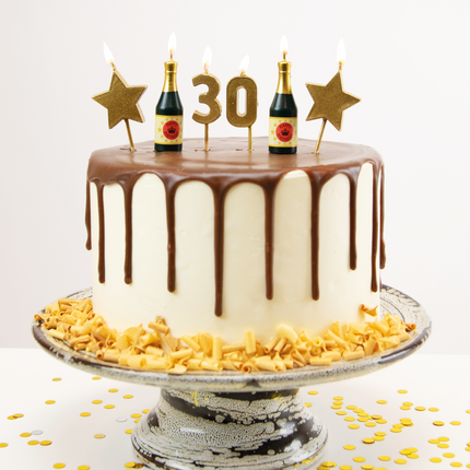 Velas 30 Años Champán 17,5cm