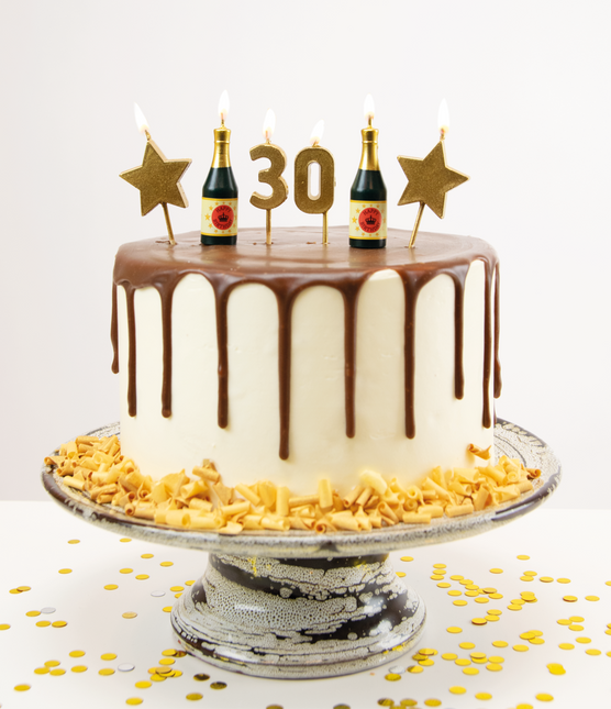 Velas 30 Años Champán 17,5cm