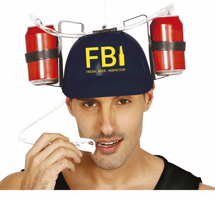Soporte Cerveza Casco Fbi
