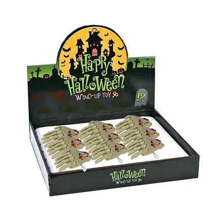 Manos de Halloween de cuerda 9cm 12uds.