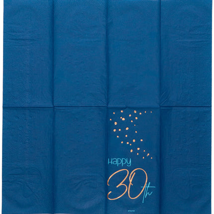 Servilletas 30 Años Azul 33cm 10pcs