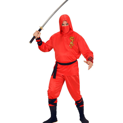 Disfraz de Ninja Rojo Hombre