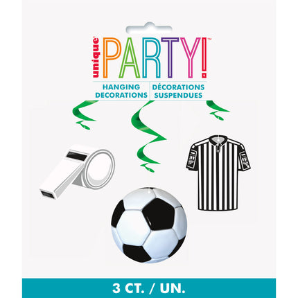 Fútbol Colgante Decoración 66cm 3pcs