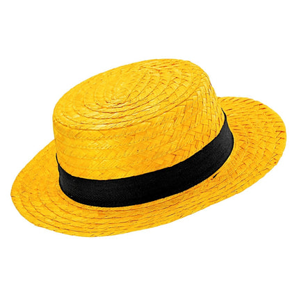 Sombrero Amarillo Con Banda Negra