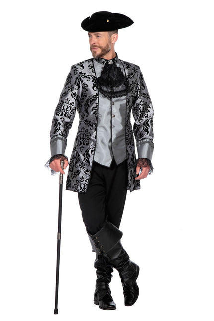 Traje Marqués Gris Negro Hombre