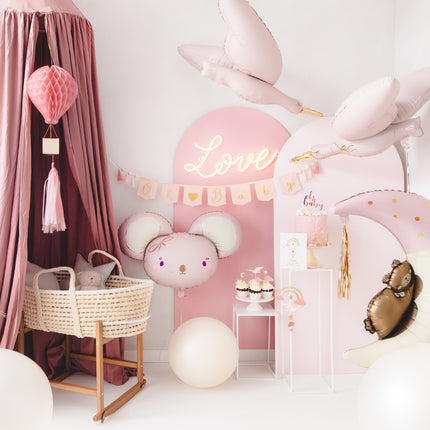 Pancarta rosa Oh Baby 2,5m