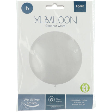 Globo Coco Blanco 80cm