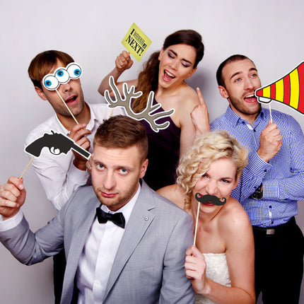 Fotomatón bigotes 6pcs